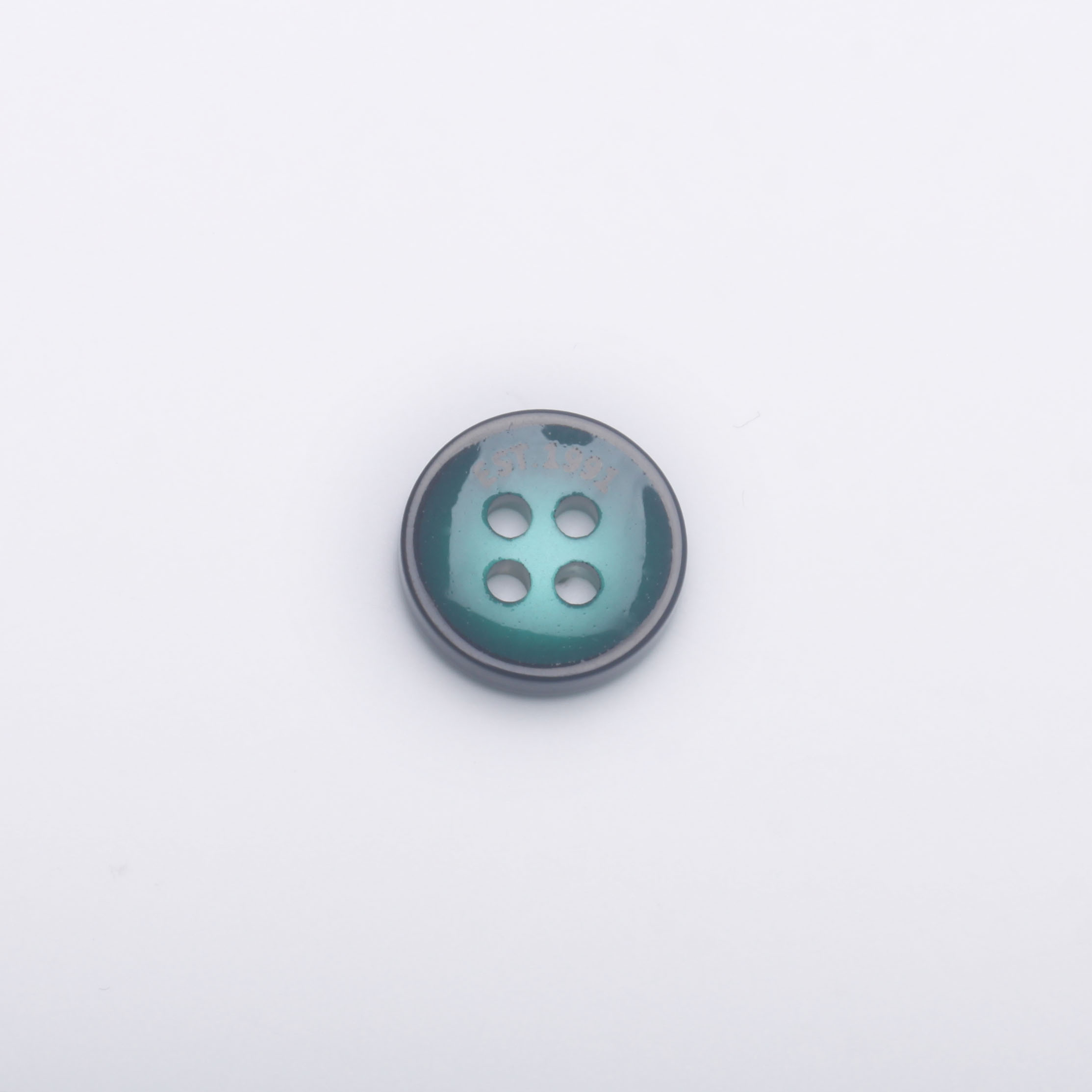> metallic polyester button